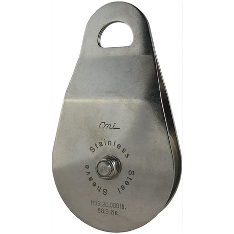 CMI - 4" Pulley with Stainless Steel Bearing and Sheave