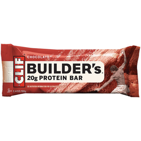 CLIF BAR - Builder's Chocolate Protein Bar, 12-Count Box