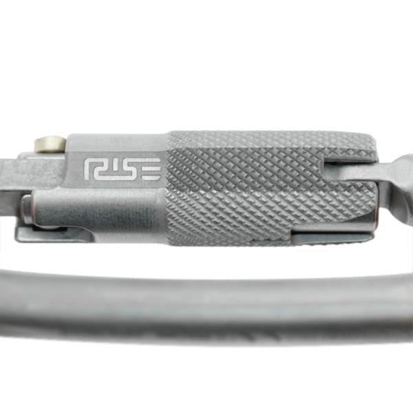 KONG - Ovalone Carbon Steel Carabiner with RISE Lock - White — view 10