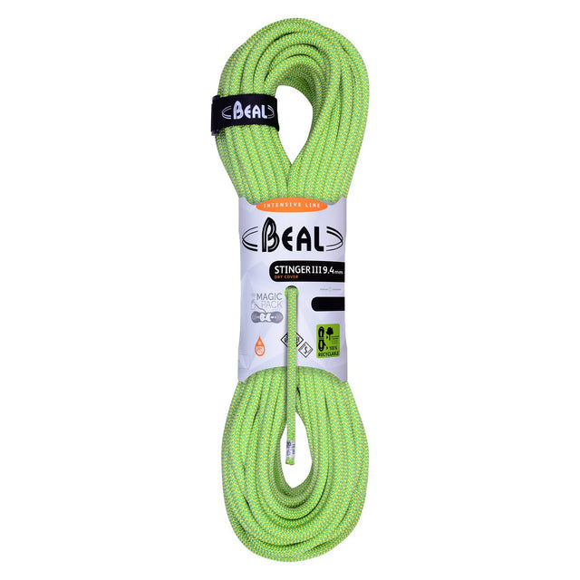 BEAL - Stinger 9.4mm Climbing Rope 80m - Anise