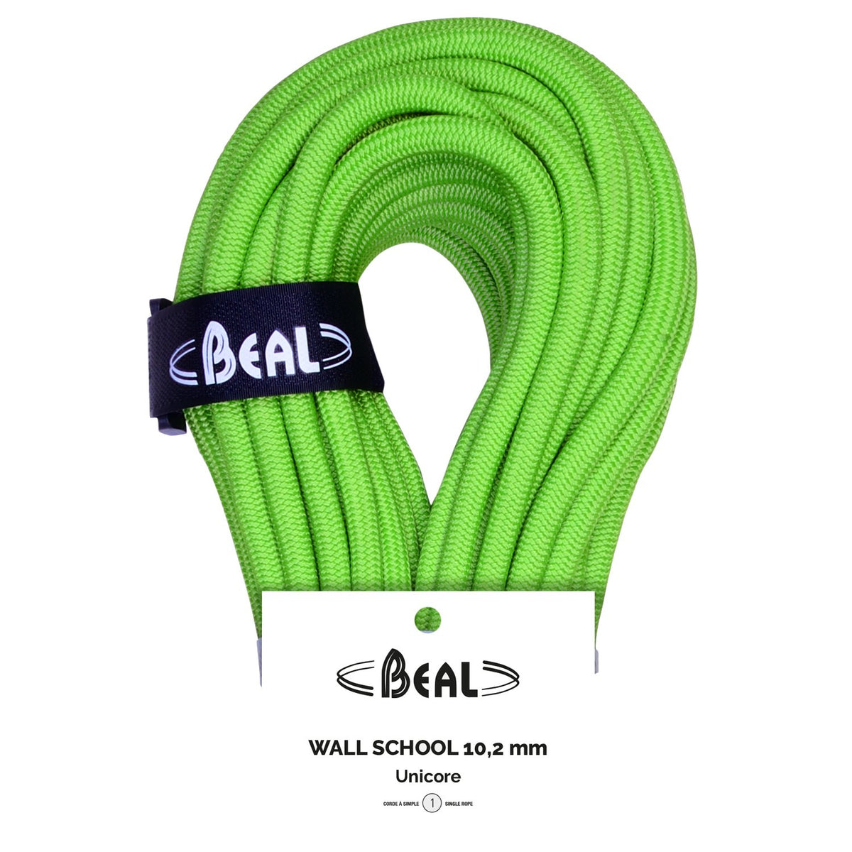 BEAL - Wall School 10.2mm x 40m Climbing Rope - Green — view 7