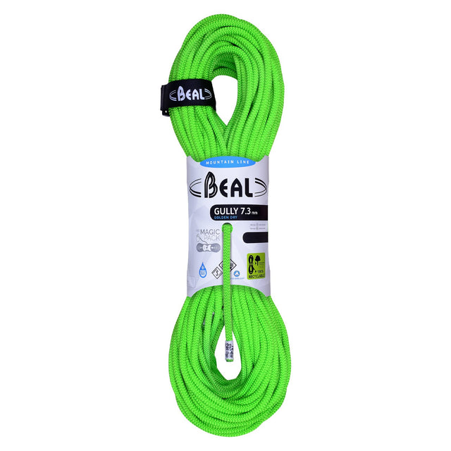 BEAL - GULLY 7.3mm x 50m Climbing Rope - Green