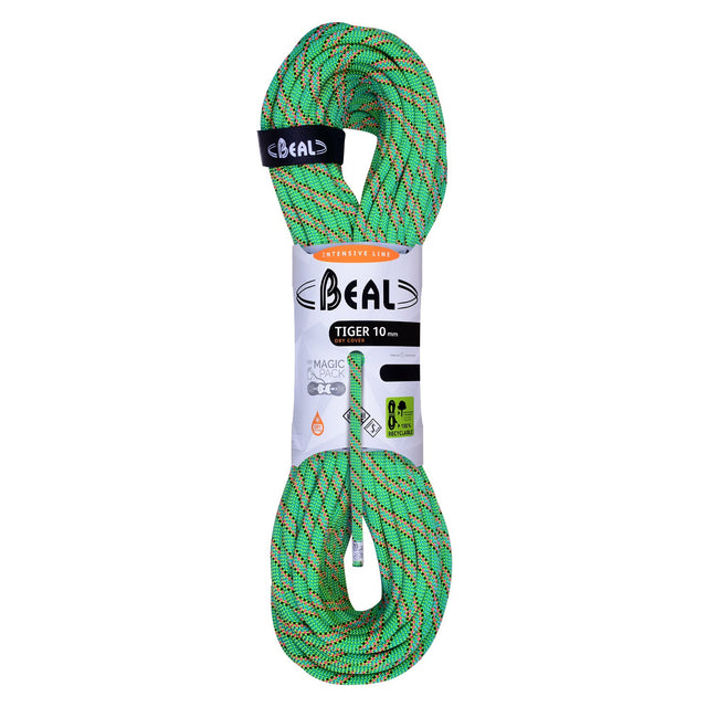 BEAL - TIGER Unicore 10mm Climbing Rope, 60m, Green