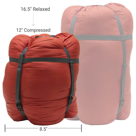 ALPS Mountaineering - Zenith 0 Regular Sleeping Bag - Red/Gray