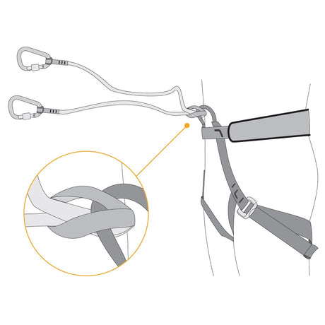 SINGING ROCK - SR Bungee Leash for Ice Axes — view 4