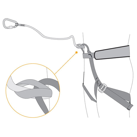 SINGING ROCK - Bungee Single Tether for Ice Tools