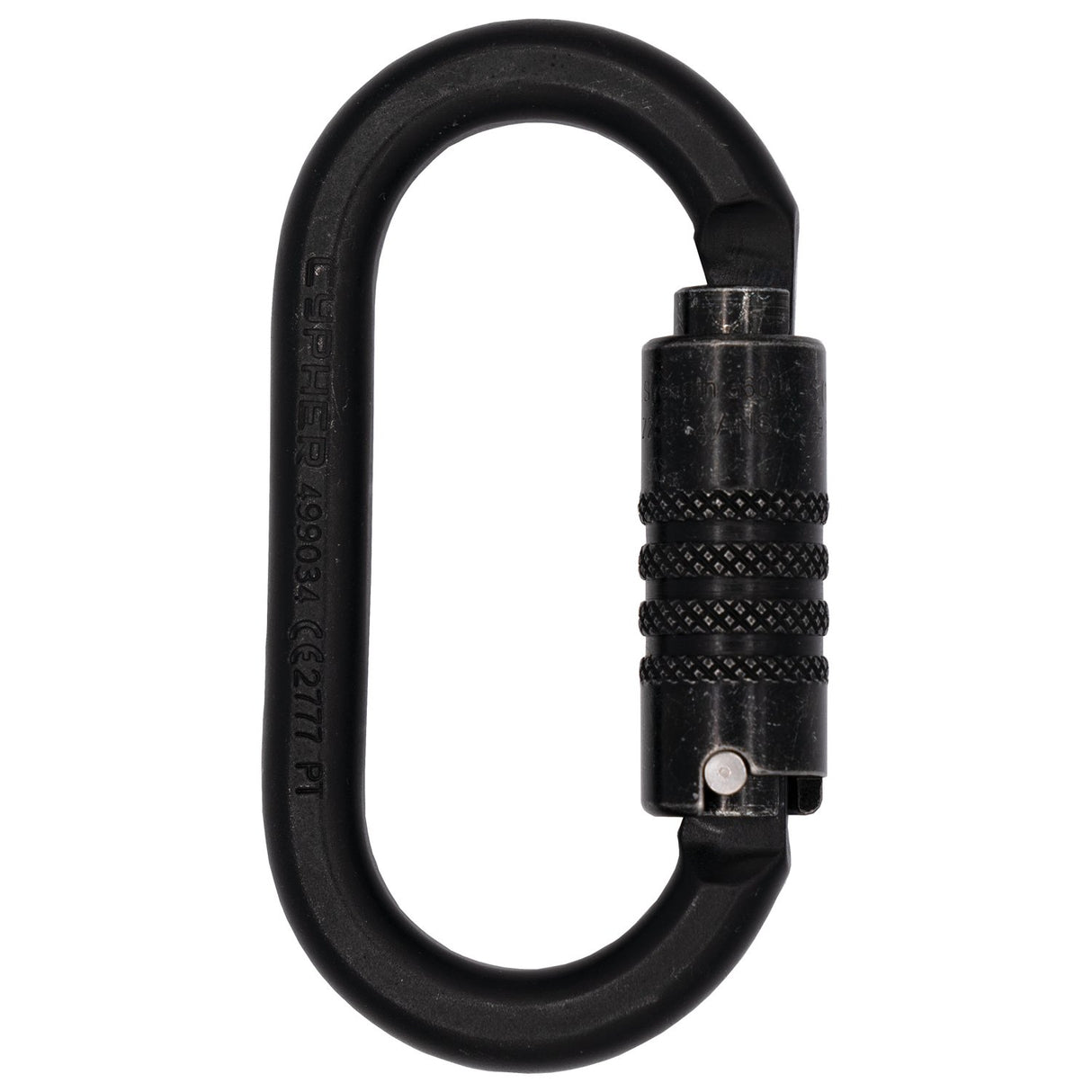 Cypher - G Series Oval 3AL ANSI Carabiner - Black