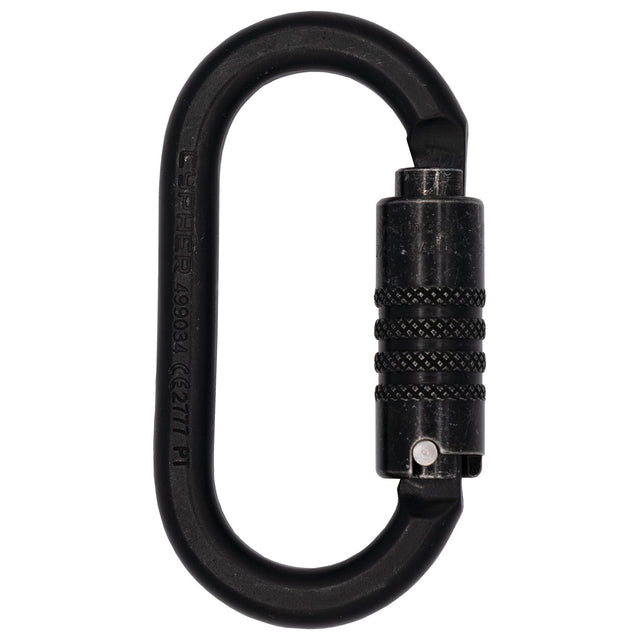 Cypher - G Series Oval 3AL ANSI Carabiner - Black