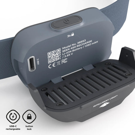 SILVA - Seek 450 Recharge Headlamp - Stormy Sky
