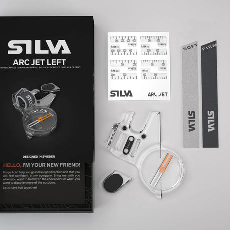 SILVA - Arc Jet Left Thumb Compass for Orienteering