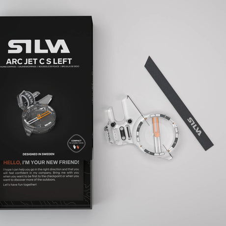 SILVA - Arc Jet C S Left Thumb Compass for Orienteering