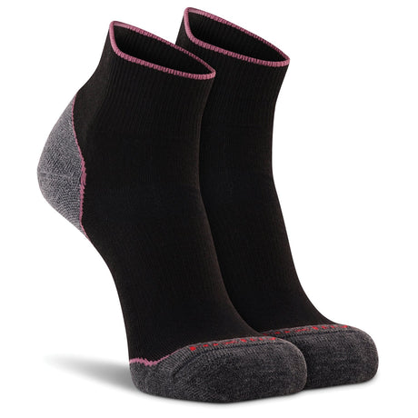 FOX RIVER - Basecamp 2.0 Women's 1/4 Crew Socks - Black, Small