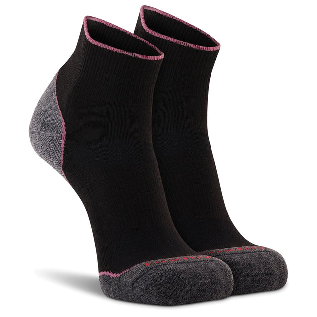 FOX RIVER - Basecamp 2.0 Women's 1/4 Crew Socks - Black, Medium