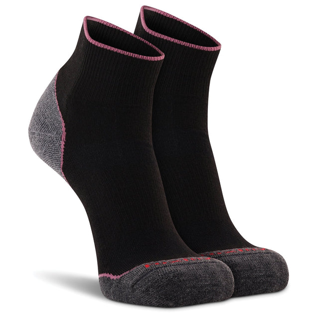 FOX RIVER - Basecamp 2.0 Women's 1/4 Crew Socks - Black, Large