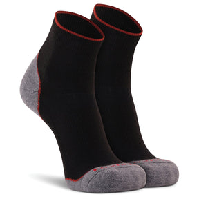 FOX RIVER - Basecamp 2.0 1/4 Crew Socks - Black, Medium