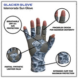 Glacier Glove - Islamorada Sun Glove Gray Camo S — view 3