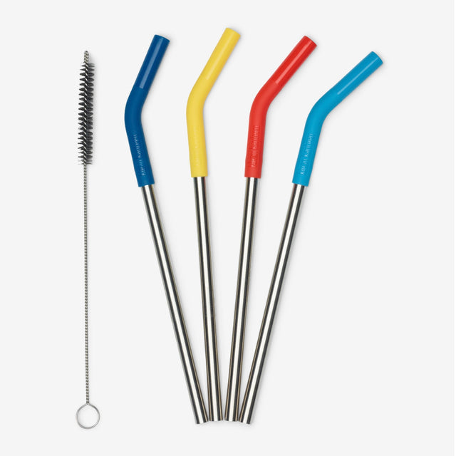Klean Kanteen - Stainless Steel Straw 4-Pack with Silicone Tip