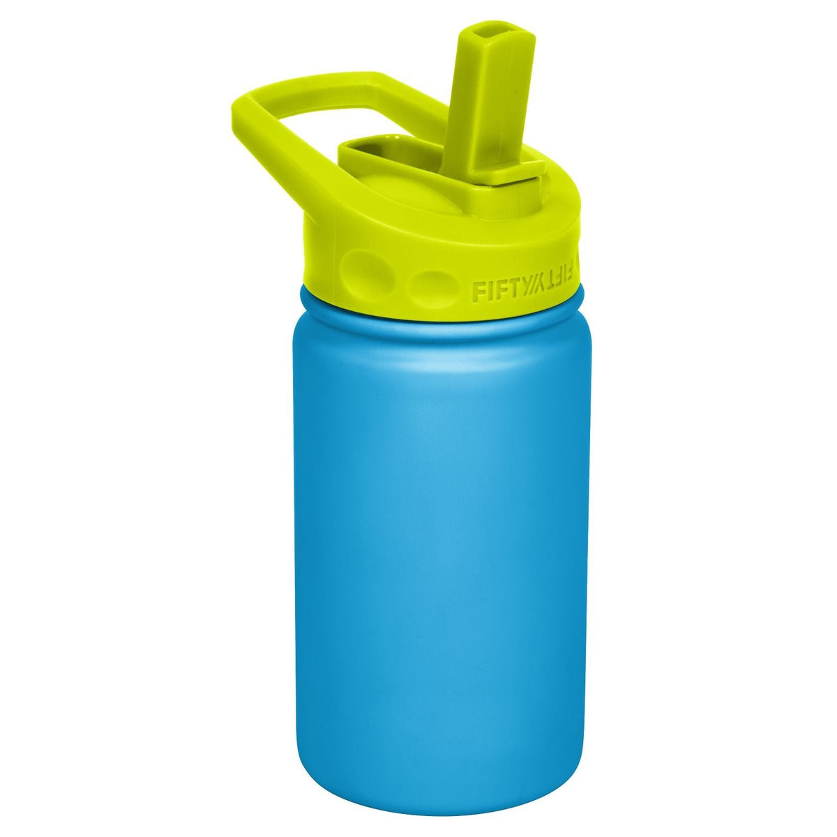 FIFTY/FIFTY - Kid's 12oz Bottle with Straw Lid - Crater Blue
