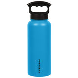FIFTY/FIFTY - 34oz Insulated Bottle with 3-Finger Lid - Crater Blue