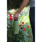 FIFTY/FIFTY - 34oz Insulated Bottle with 3-Finger Lid - Crater Blue