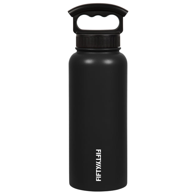 FIFTY/FIFTY - 34oz Vacuum Insulated Bottle with 3-Finger Lid