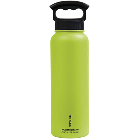 FIFTY/FIFTY - 40 oz Vacuum Insulated Bottle with 3-Finger Lid - Lime