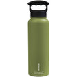 FIFTY/FIFTY - 40 oz Vacuum Insulated Bottle with 3-Finger Lid - Olive