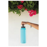 FIFTY/FIFTY - 40 oz Vacuum Insulated Bottle with 3-Finger Lid - Aqua — view 2