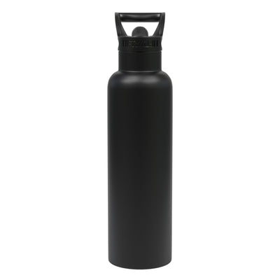 FIFTY/FIFTY - 21oz Vacuum Insulated Bottle with Straw Cap - Black