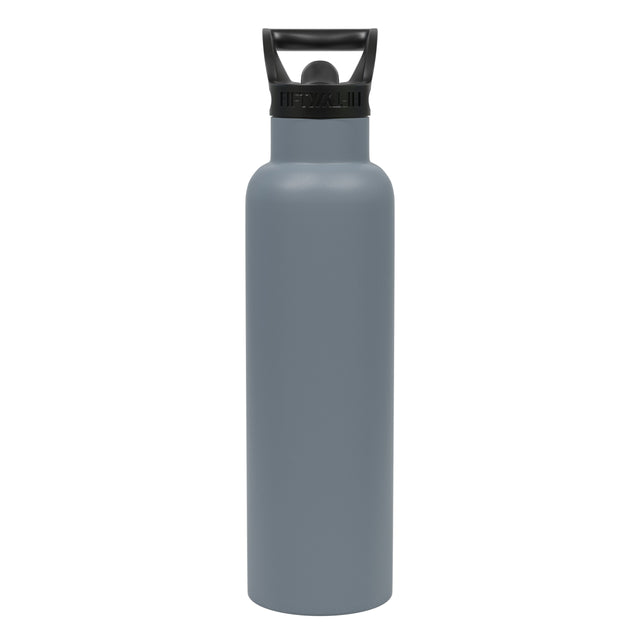 FIFTY/FIFTY - 21oz Vacuum Insulated Bottle with Straw Cap - Grey