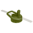FIFTY/FIFTY - Straw Lid with Handle - Olive Green