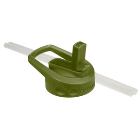 FIFTY/FIFTY - Straw Lid with Handle - Olive Green