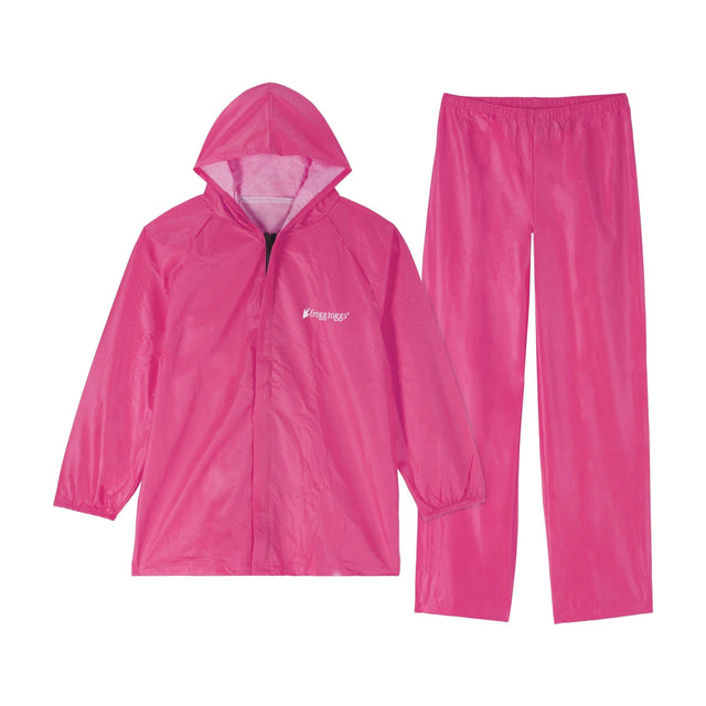 FROGG TOGGS - Youth Ultra-Lite Rain Suit Pink MD