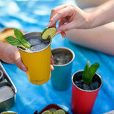 Klean Kanteen - 16oz Stainless Steel Pint Cup 4 Pack - Brushed