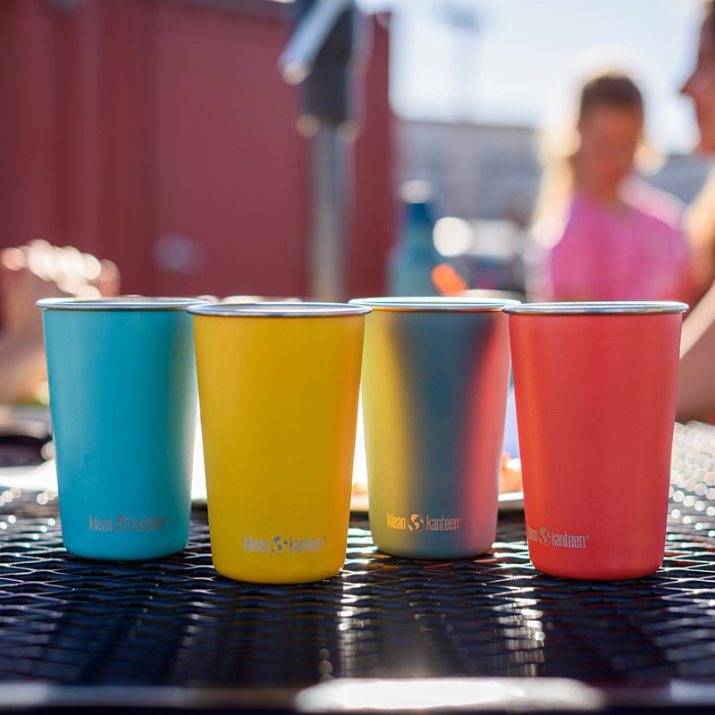 Klean Kanteen - 16oz Stainless Steel Pint Cup 4 Pack - Brushed