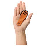 HUMANGEAR - GoBites Bio Spin Fork and Spoon - Gray/Orange