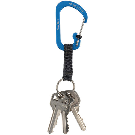 NITE IZE - SlideLock Key Ring AL#3 - Blue