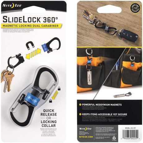NITE IZE - SL360 MagLock Dual Carabiner - Blue