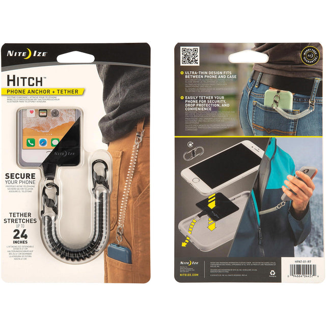 NITE IZE - Hitch Phone Anchor and Tether - Black