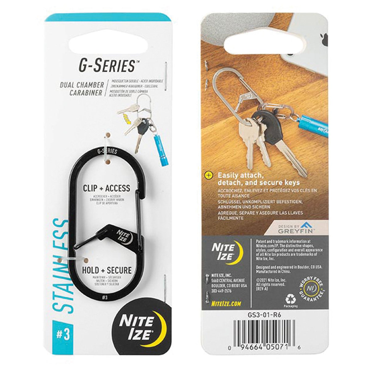 NITE IZE - G-Series Carabiner #3 - Black