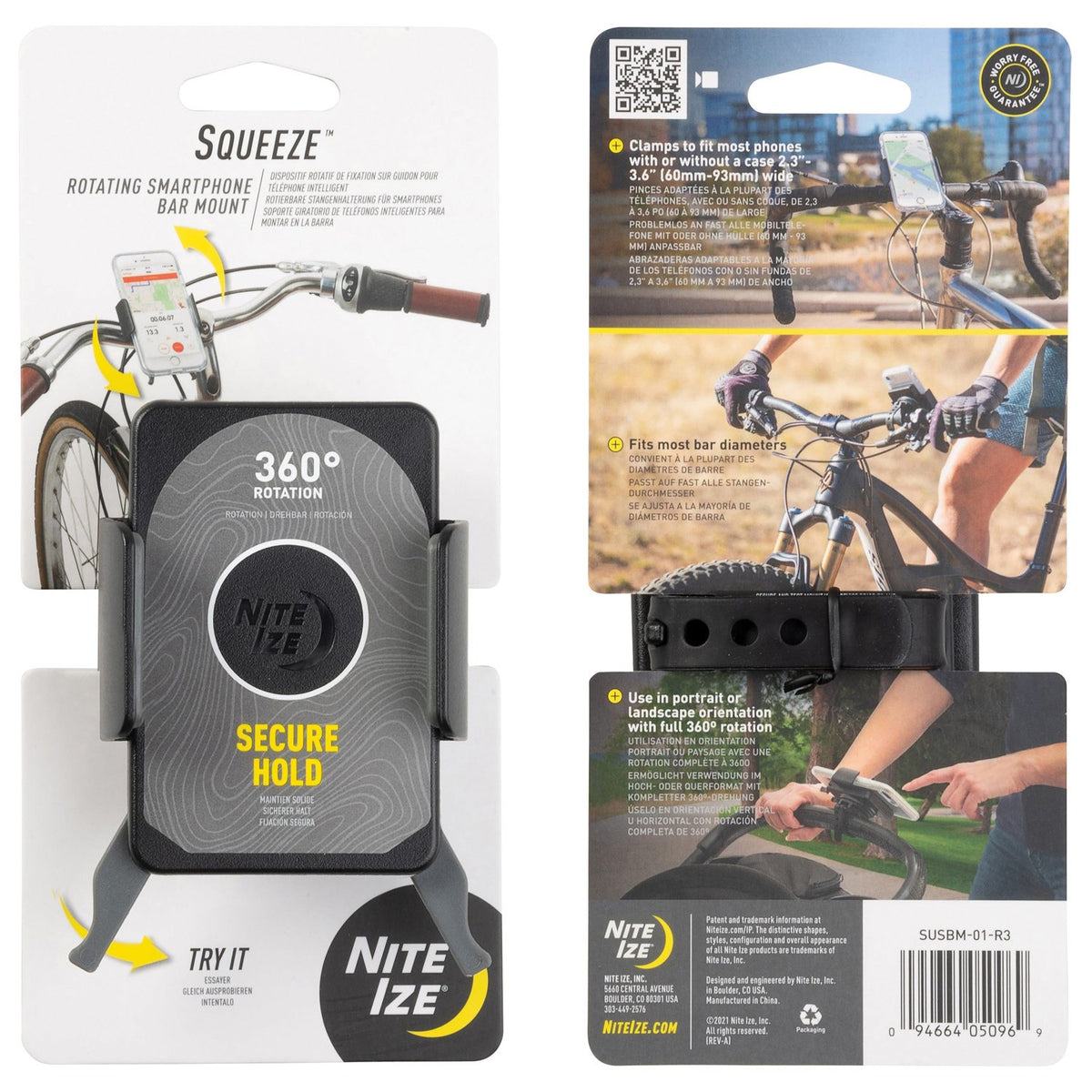 NITE IZE - Squeeze Phone Bar Mount