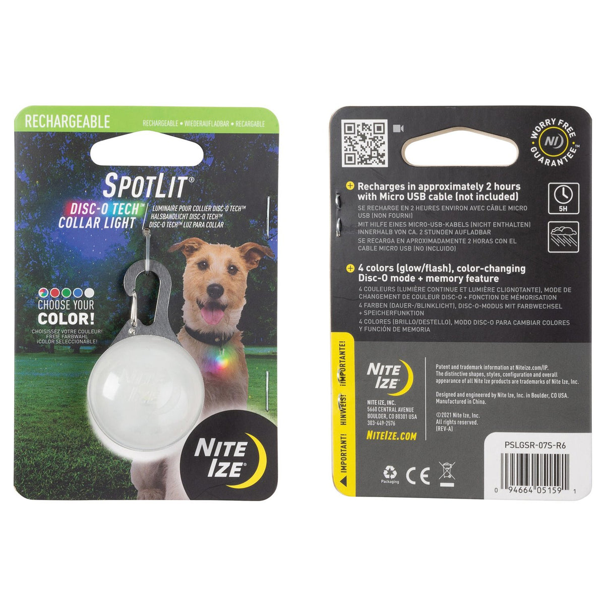 NITE IZE - SpotLit Recharge Collar Light
