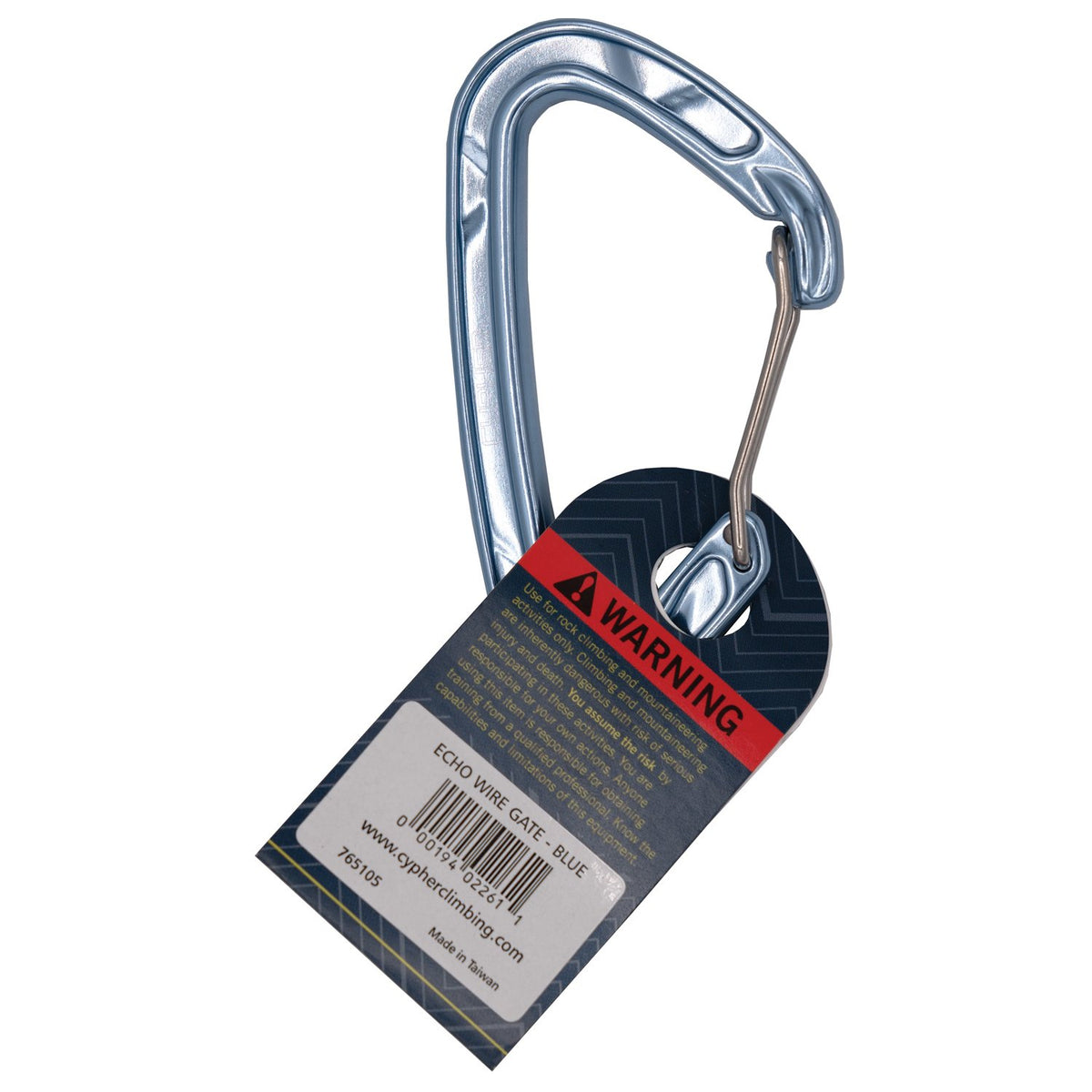 CYPHER - Echo Wire Gate Carabiner - Blue