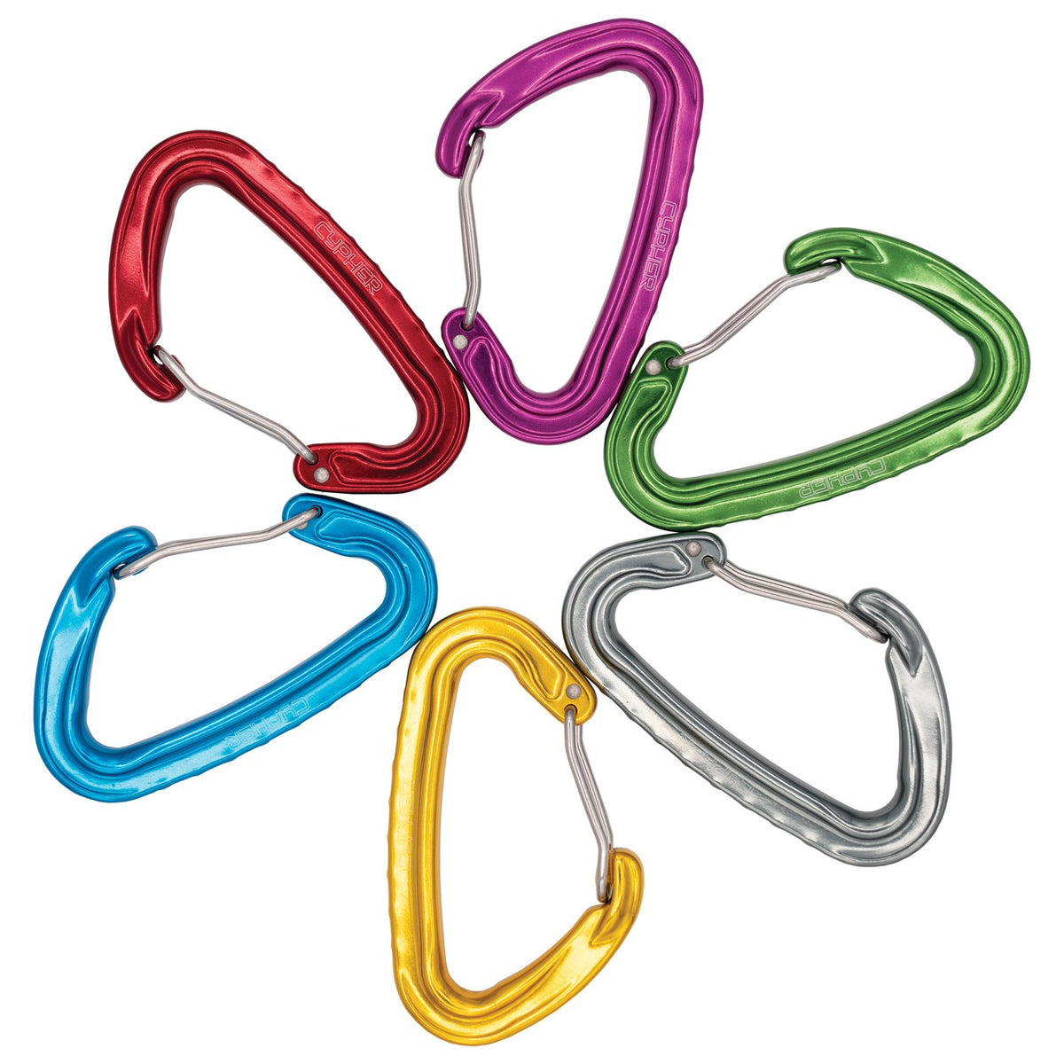 CYPHER - Ceres II Carabiner 6-Pack, Six Colors