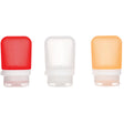 HUMANGEAR - GoToob+ 3-Pack Small - Clear/Red/Orange