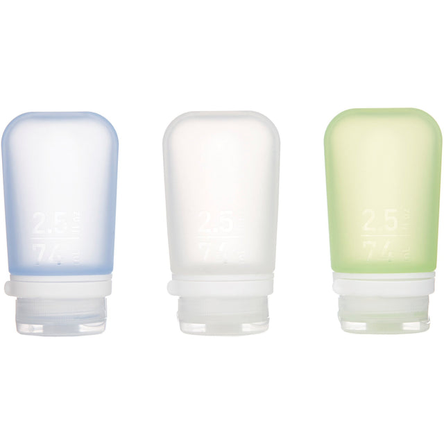 HUMANGEAR - GoToob+ 3-Pack Medium - Clear/Green/Blue