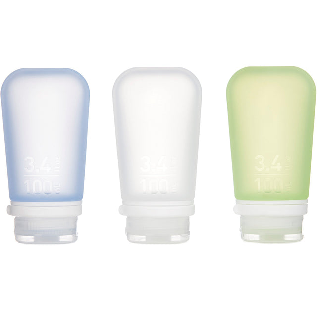 HUMANGEAR - GoToob+ 3-Pack Large - Clear/Green/Blue