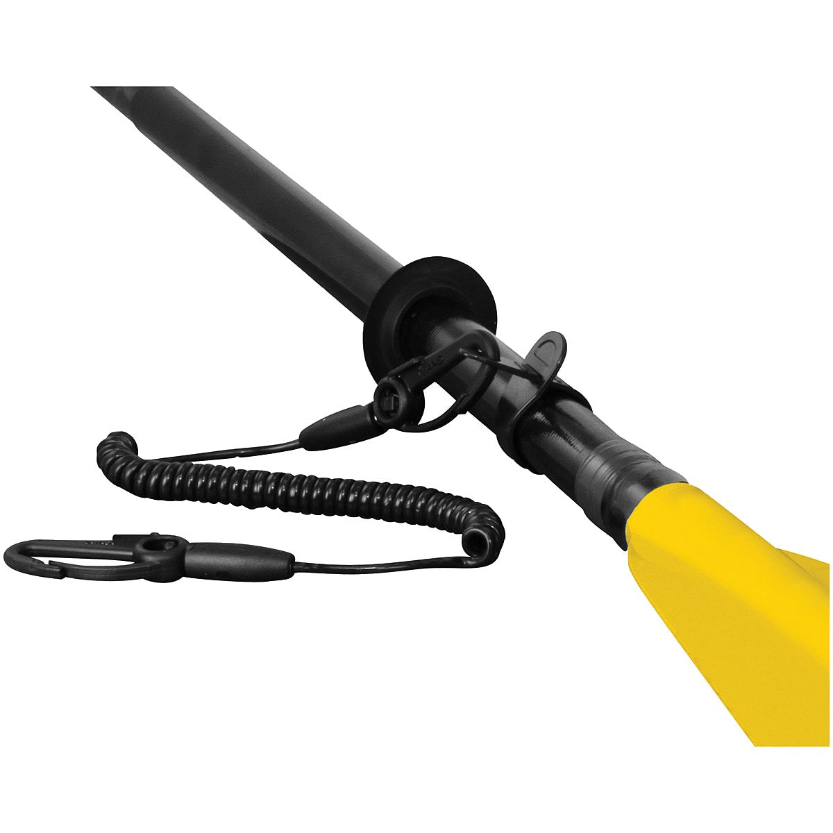 SCOTTY - Safety Leash with Flexcoil, Black