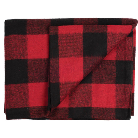 Peregrine - Plaid Red Wool Blanket 50
