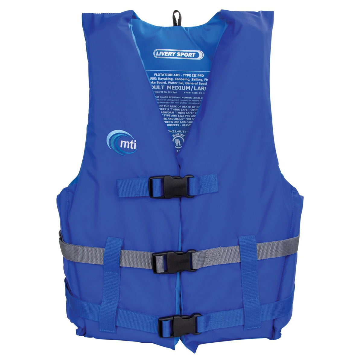 MUSTANG SURVIVAL - Livery Sport Blue Life Vest XS-S — view 2